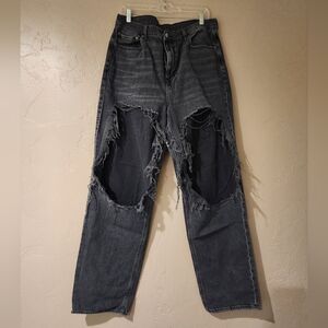 American Eagle Distressed Black Jeans